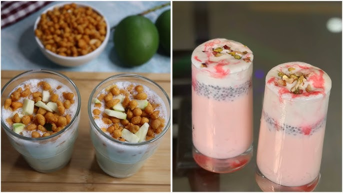 sweet falooda with ice cream and rose syrup