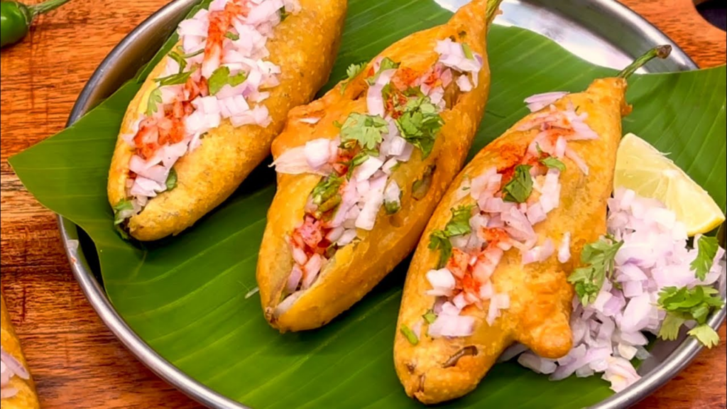 crispy mirchi bajji hyderabad street food snack